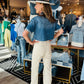 HIDDEN WIDE COMFORT FLARE WITH SEAM JEANS