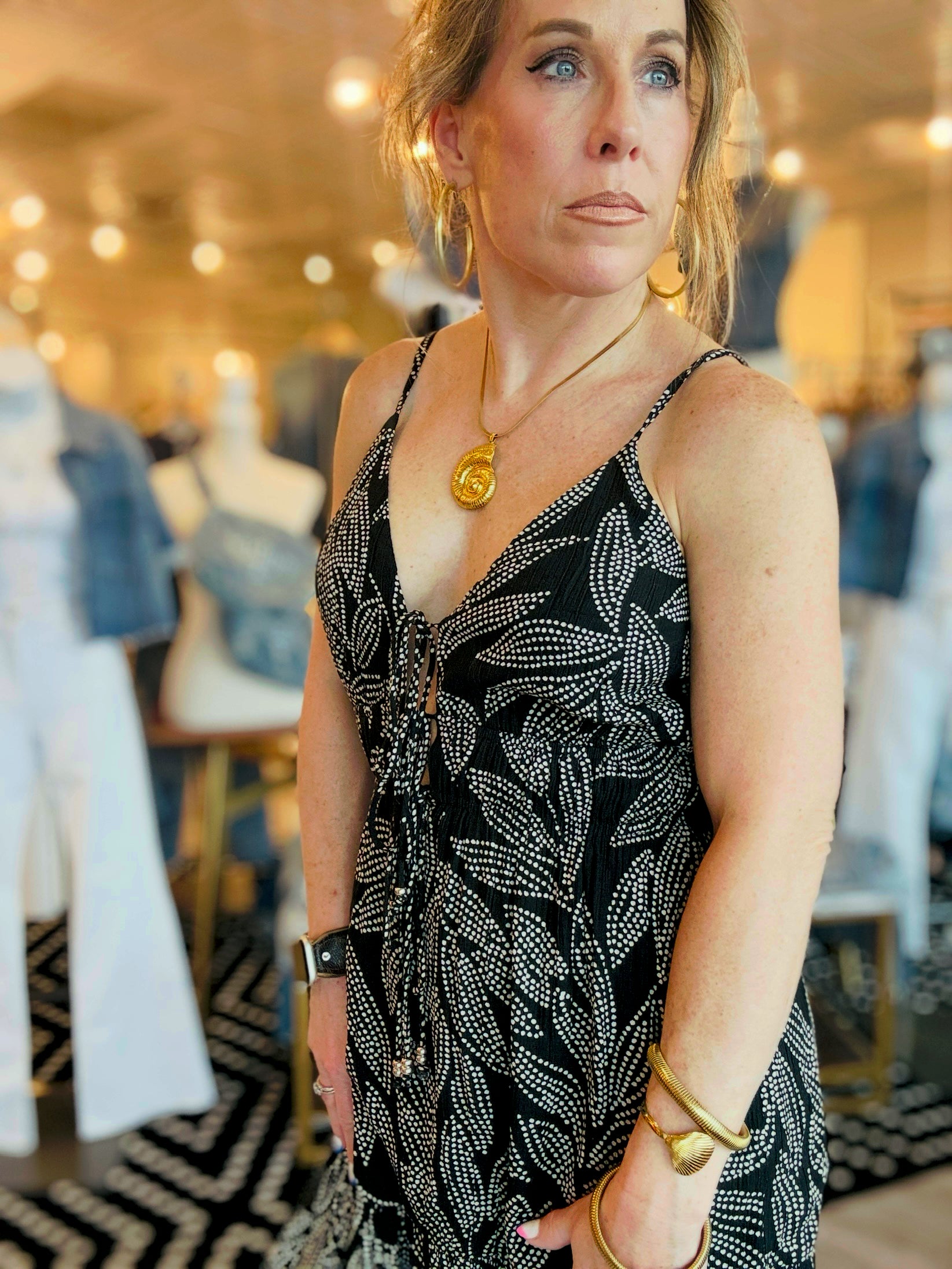 ELAN SPAGETTI STRAP DRESS