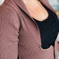 RIBBED KNIT CARDIGAN