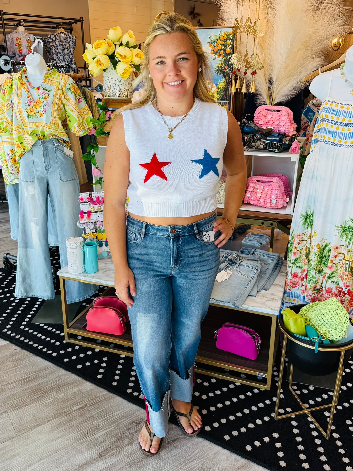 STARS SWEATER VEST TOP