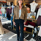 THML CHEETAH CROPPED JACKET