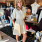 MID SLV BUTTON UP DRESS
