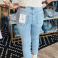 HIDDEN AMELIA SKINNY W/RAW SPLIT JEANS