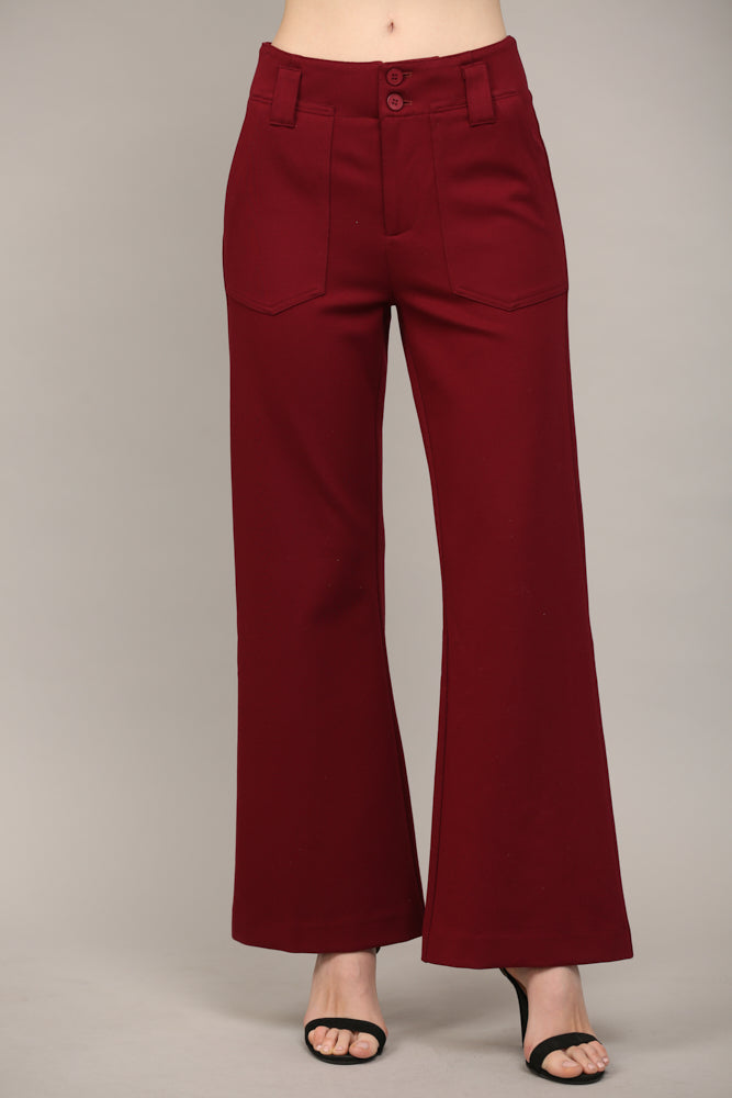 FATE PONTE FLARE PANTS