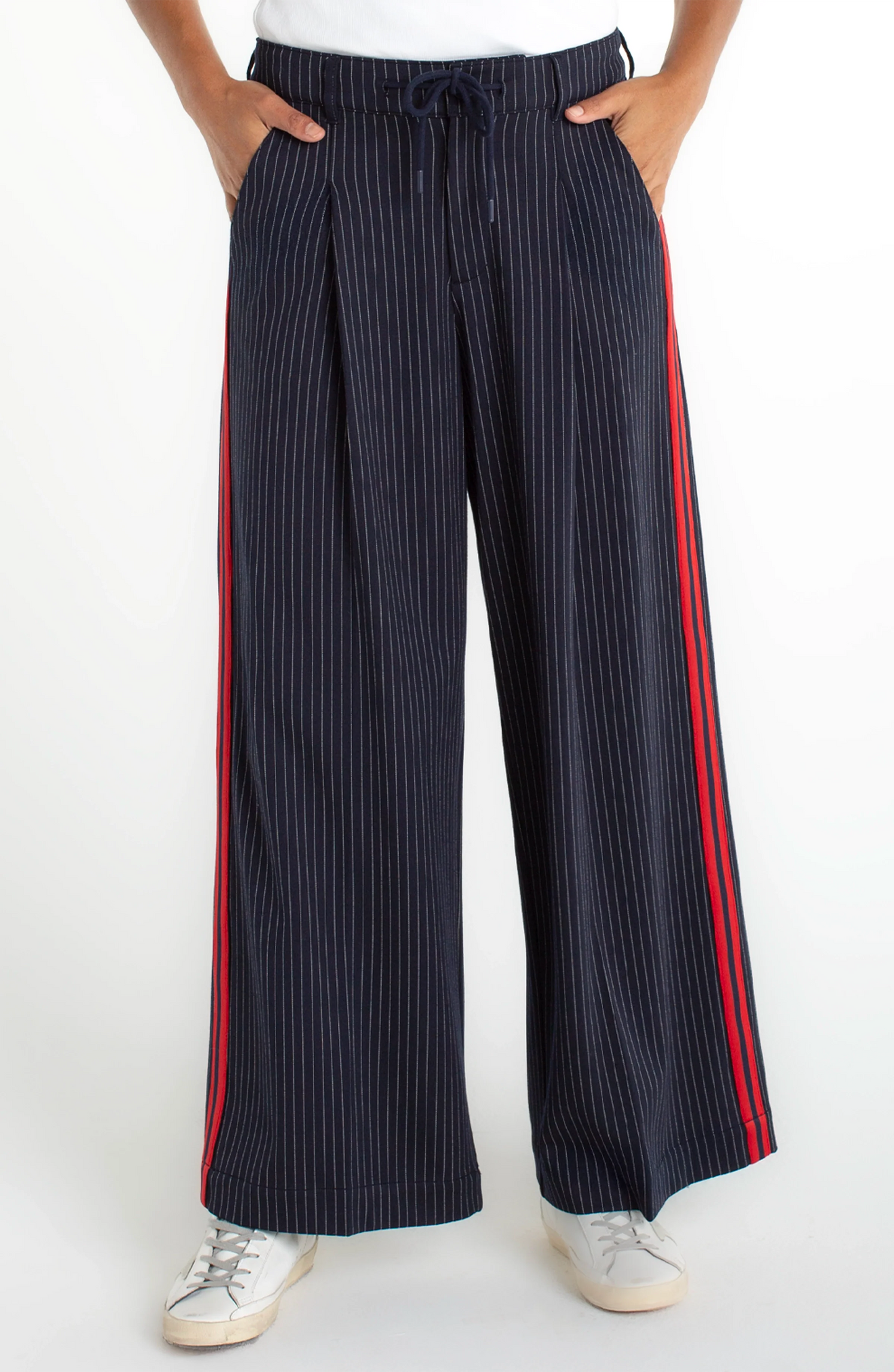 LIVERPOOL WIDE LEG PLEATED TROUSER