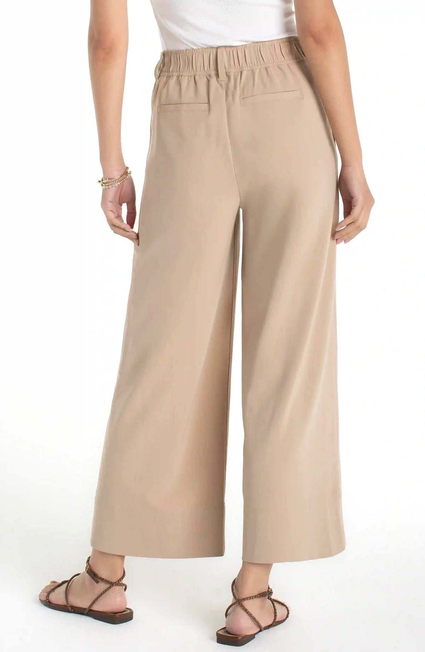 LIVERPOOL PLEATED WIDE LEG TROUSER