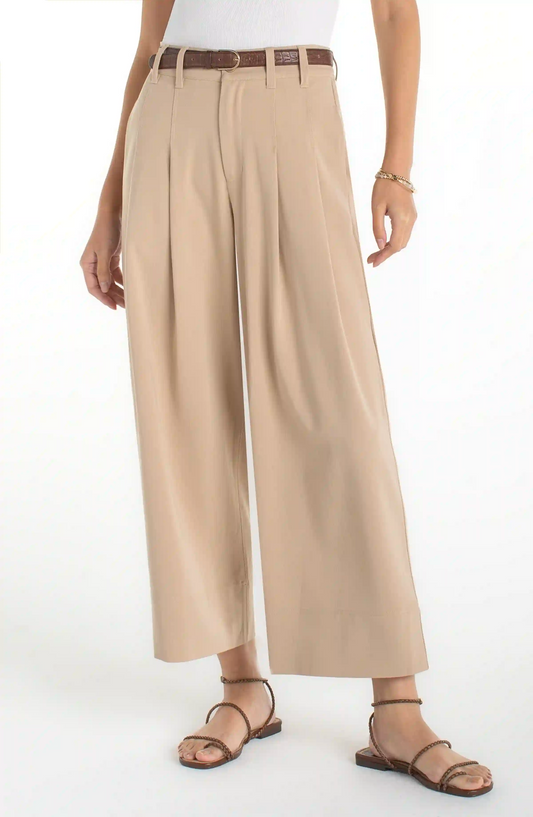 LIVERPOOL PLEATED WIDE LEG TROUSER