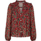 LIVERPOOL LONG SLV WOVEN TOP