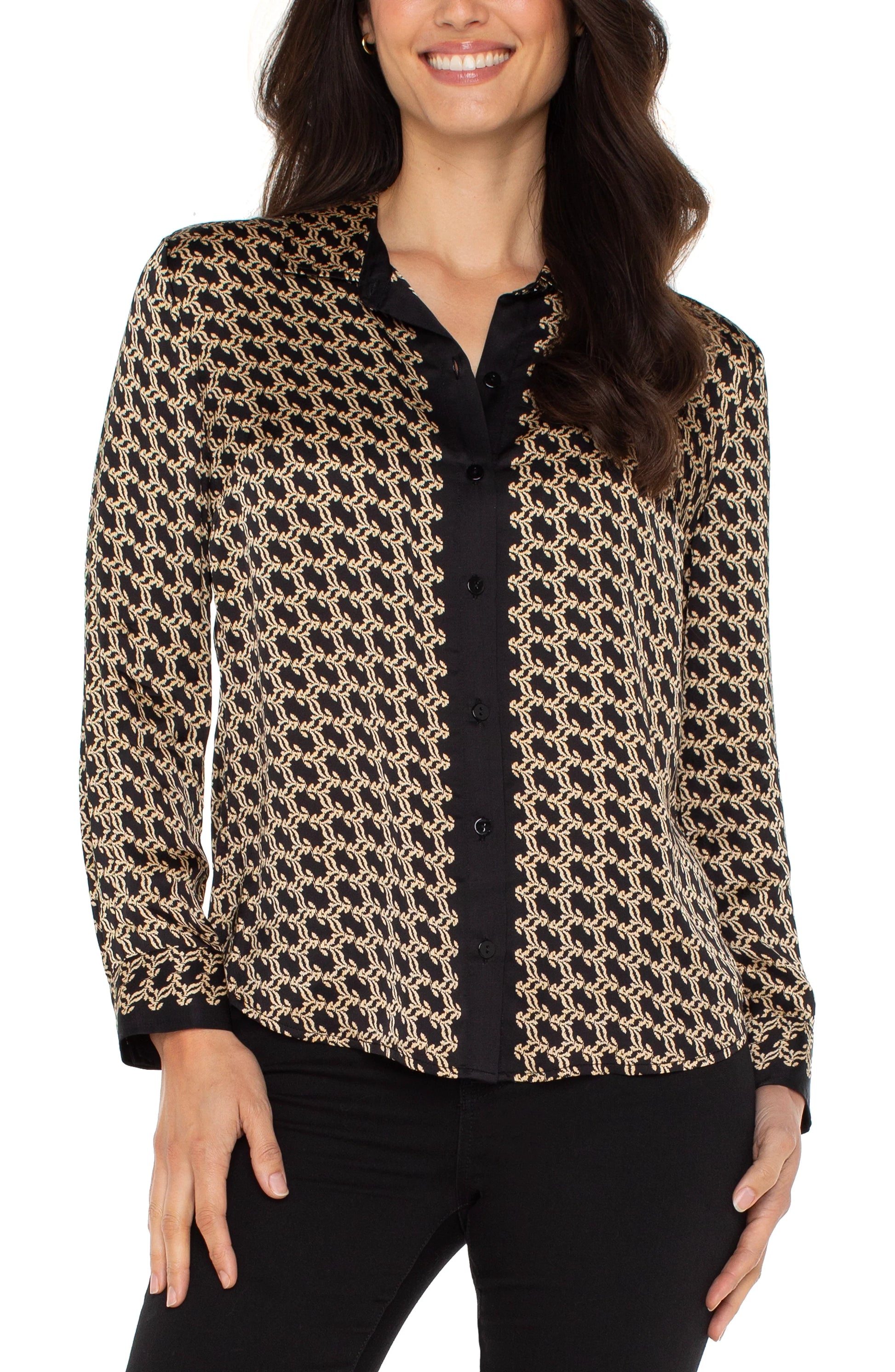 LIVERPOOL BUTTON FRONT WOVEN TOP