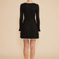 LUCY PARIS RIANNE LONG SLEEVE MINI DRESS