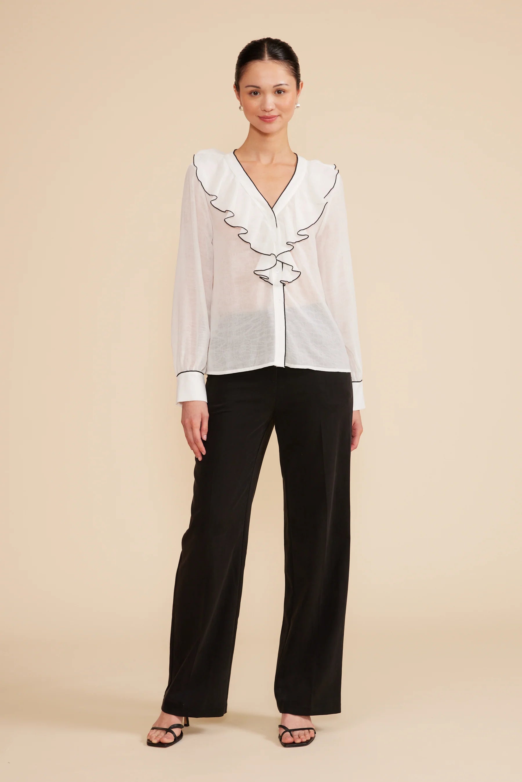 LUCY PARIS RITA RUFFLE TOP