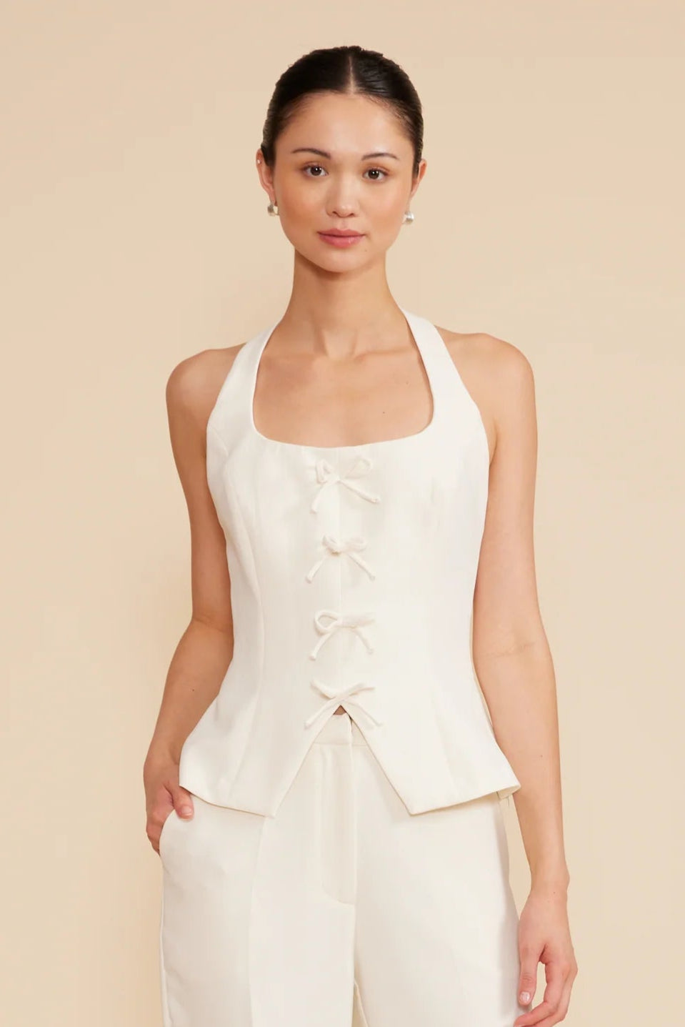 LUCY PARIS CLEMETINE HALTER VEST