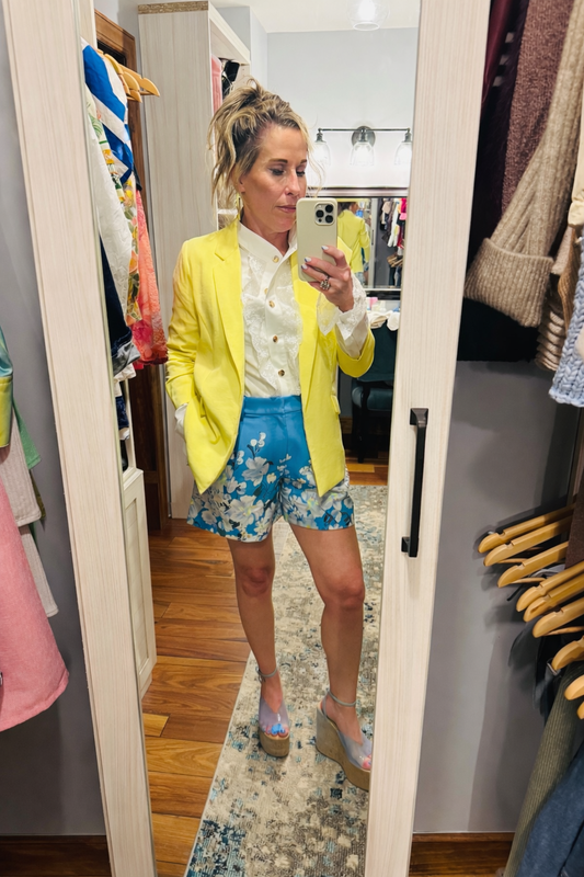 JADE FRONT PLEATED SHORT