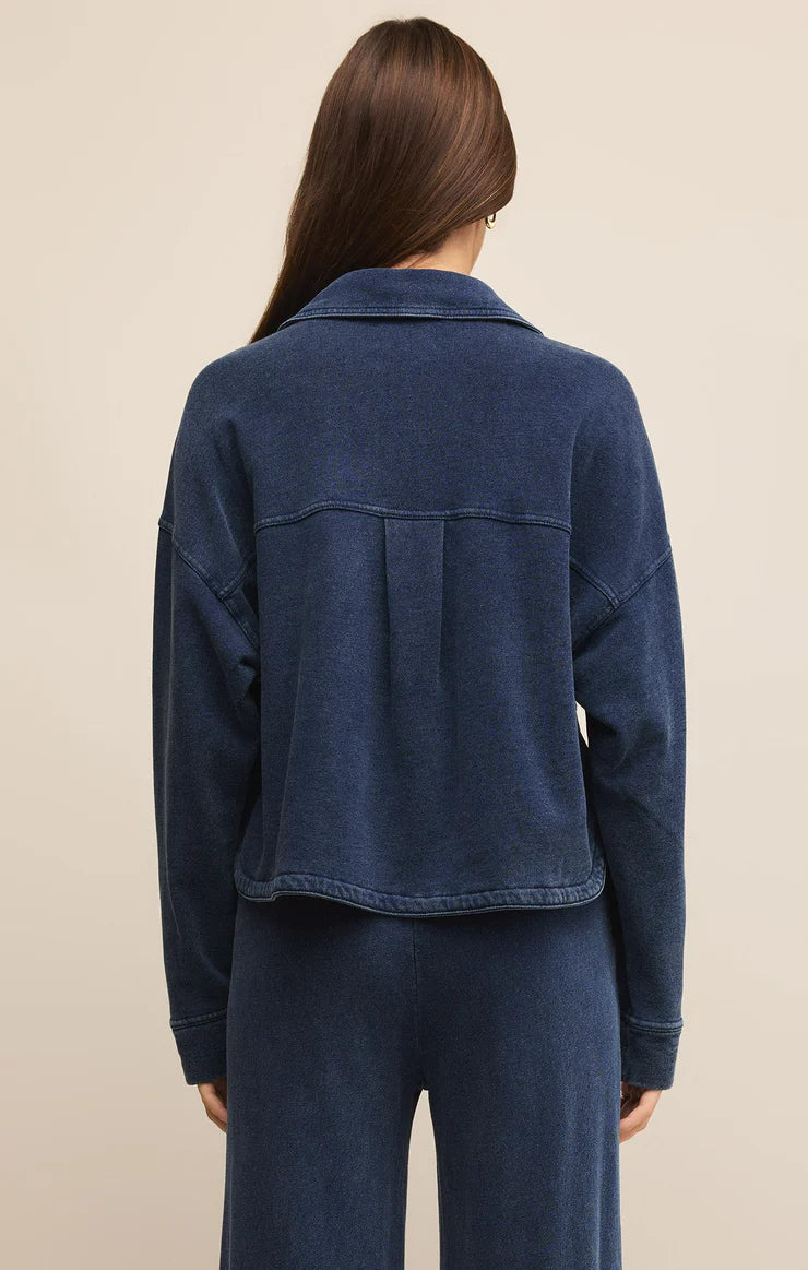 Z SUPPLY ALL DAY KNIT DENIM JACKET