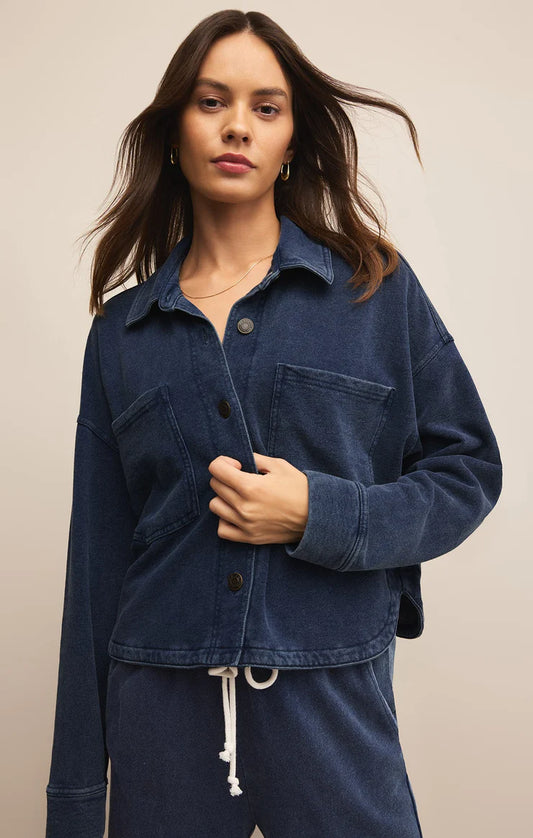 Z SUPPLY ALL DAY KNIT DENIM JACKET