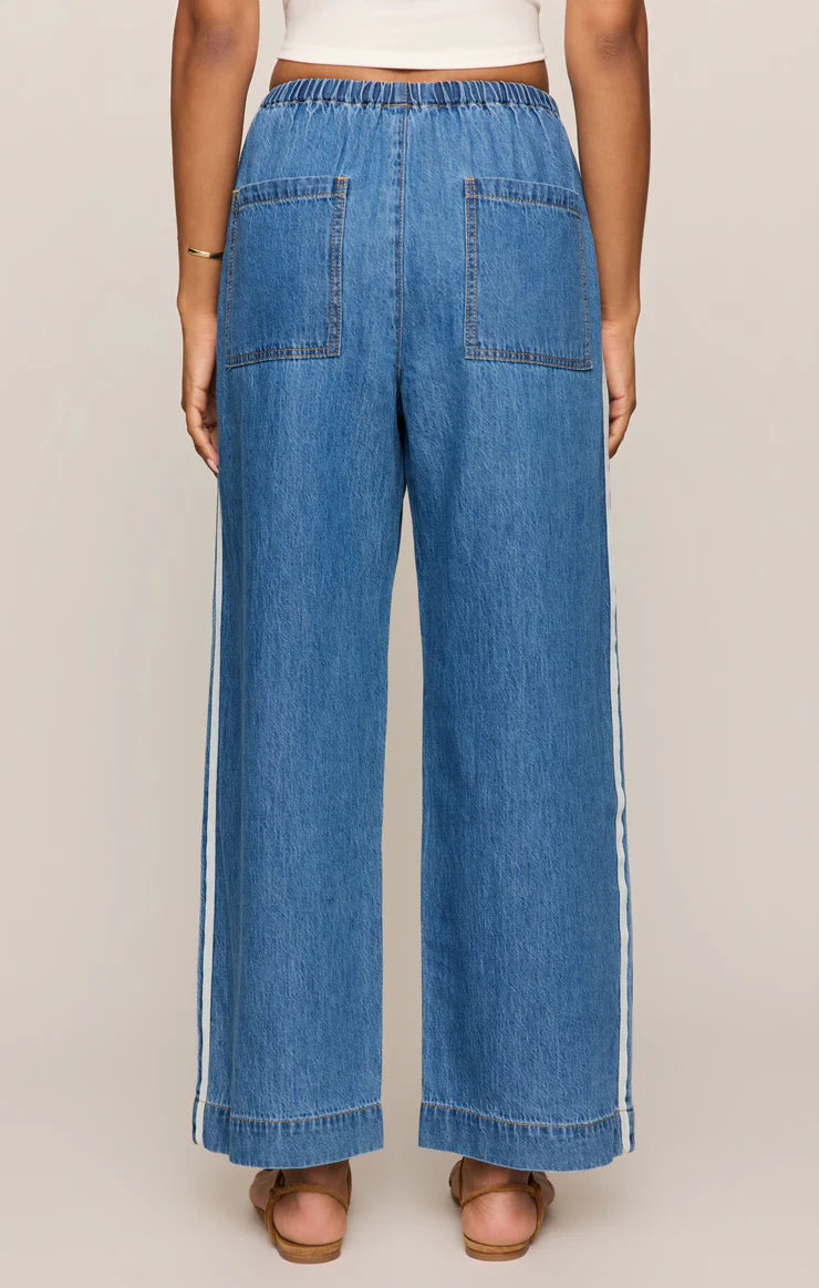 Z SUPPLY SIDELINES DENIM TRACK PANT