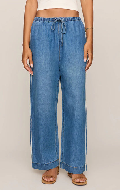 Z SUPPLY SIDELINES DENIM TRACK PANT