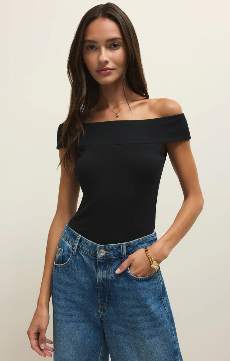 Z SUPPLY SECOND SKIN OFF SHOULDER TOP