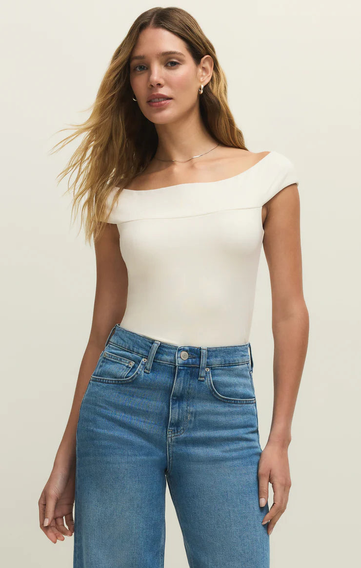 Z SUPPLY SECOND SKIN OFF SHOULDER TOP