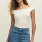 Z SUPPLY SECOND SKIN OFF SHOULDER TOP