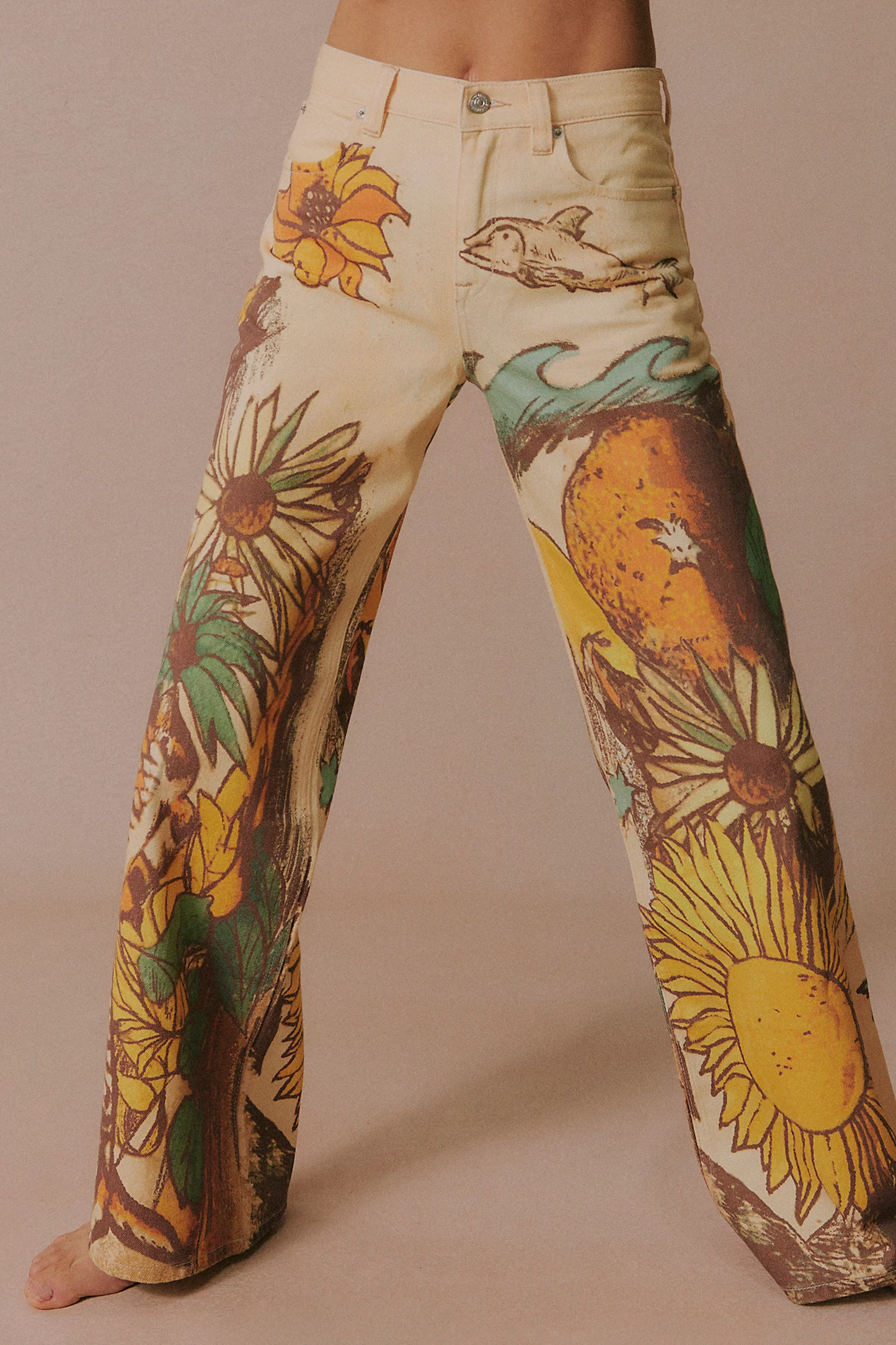 FREE PEOPLE BEACH SCENE JEAN