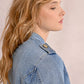 OFFICIER STYLE DENIM JACKET