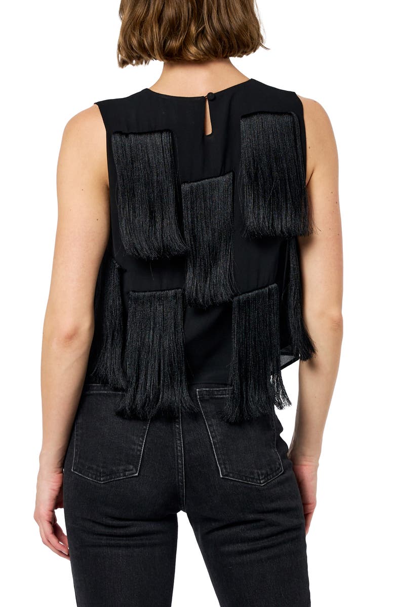 CIEBON FRINGE CROP TANK TOP