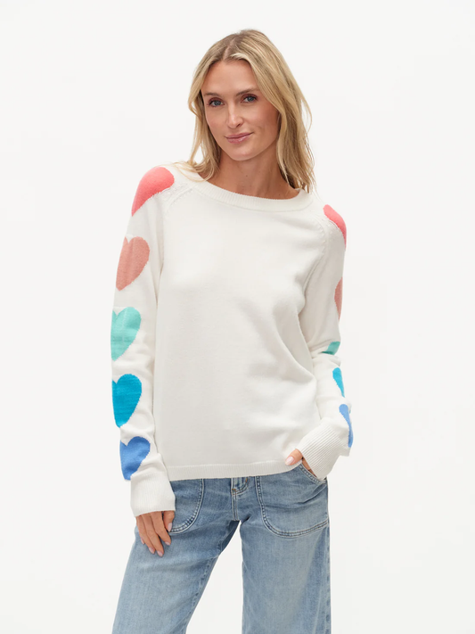 SIX FIFTY LOLA HEART SLV SWEATER