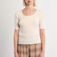 MOLLY BRACKEN OPEN BACK SWEATER