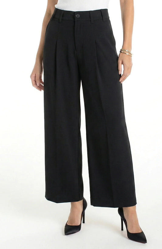 LIVERPOOL HR PLEATED WIDE LEG PANT