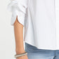 LIVERPOOL ADJUSTABLE SLEEVE BUTTON DOWN TOP