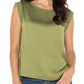 LIVERPOOL SLEEVELESS WOVEN KNIT TOP