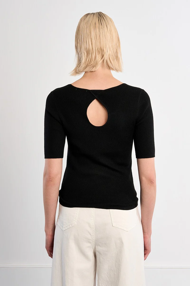 MOLLY BRACKEN OPEN BACK SWEATER
