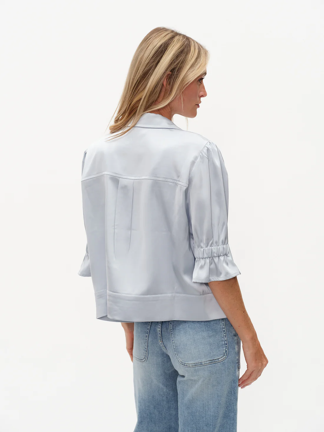 SIX FIFTY ANNA SATIN ZIP JACKET