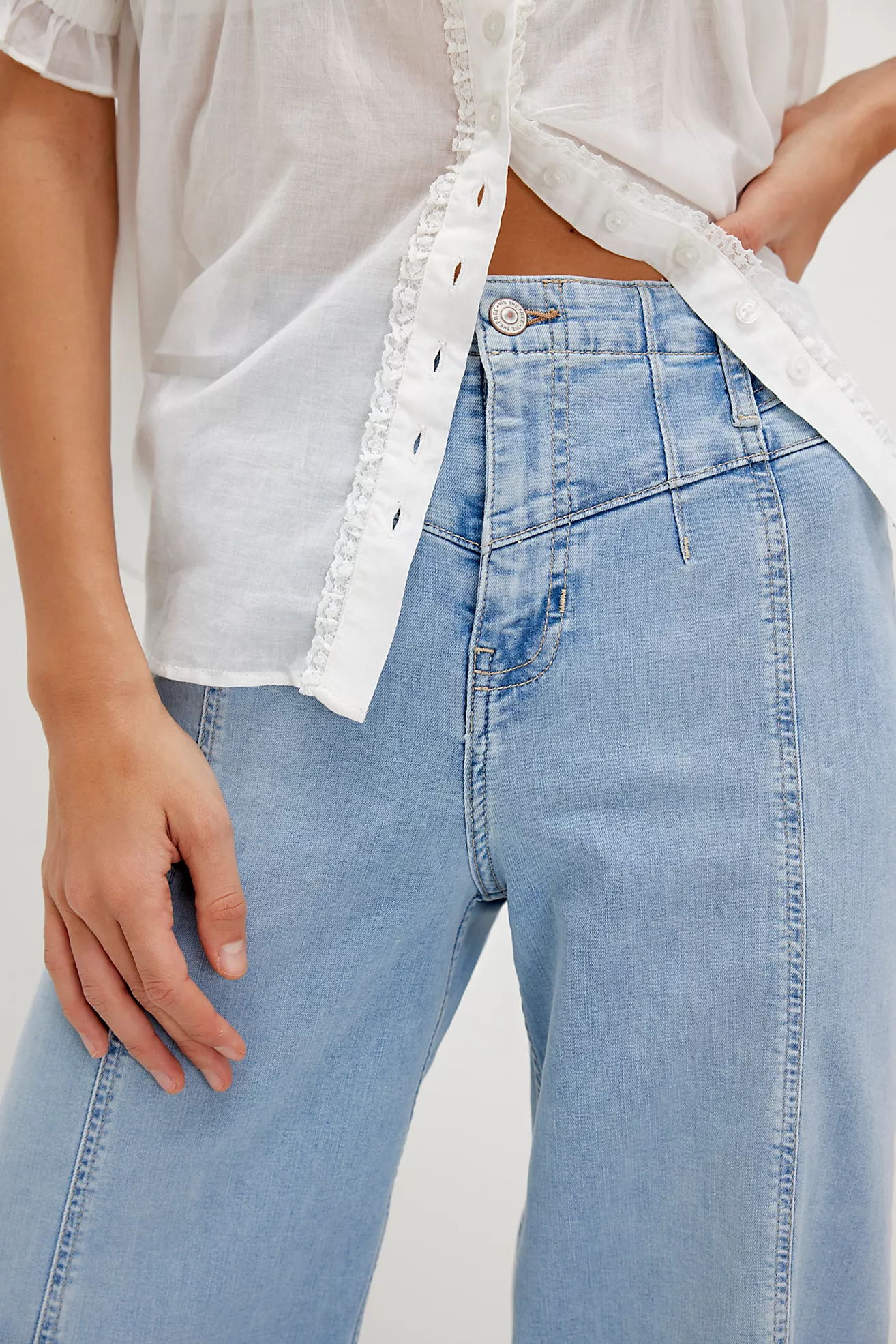 FREE PEOPLE LIBRE WIDE LEG JEAN