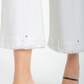 LIVERPOOL STRIDE WIDE LEG CROP WITH EMBROIDERED HEM