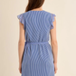 MOLLY BRACKEN RUFFLE STRIP DRESS