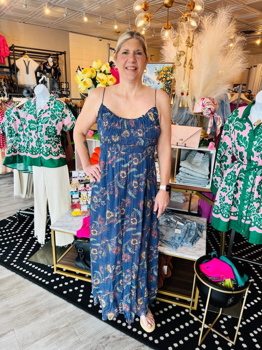 FREE PEOPLE ONE CIELLA PRINTED MAXI DRESS